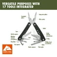 thumbnail image 5 of Ozark Trail 17-in-1 Multi tool, Stainless Steel, Black, Model 2119, 5 of 5