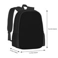 thumbnail image 4 of Hirioo Black for Minimalist Backpack Large Capacity Backpack Travel Backpack For School, 4 of 8