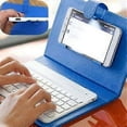 thumbnail image 2 of 2025 Mini Portable Wireless Bluetooth Keyboard With Leather Case compatible Smartphone High quality Gift, 2 of 5