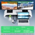 thumbnail image 6 of USB C Docking Station Dual Monitor, 9 in 1 Laptop Docking Station for MacBook Pro/Surface/XPS/HP, USB C Dock USB C Multiport Adapter with Dual 4K@60Hz, 3 X USB, Gigabit Ethernet,100W PD, SD/TF, 6 of 7