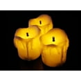 LED Flameless Votive Candles, Realistic Look of Melted Wax, Warm Amber