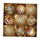 thumbnail image 3 of 9x colgantes decorativos para colgar en el de Navidad con lazo colgante, adornos de bolas de Navidad para fiesta, boda, guirnalda, sala de estar Oro, 3 of 8