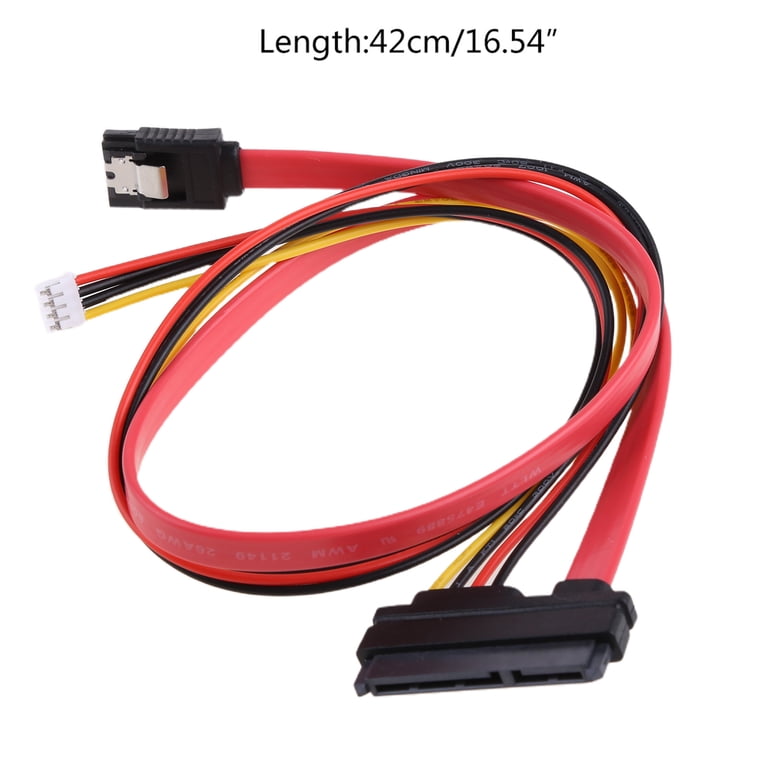 Red SATA 7 Pin Male To SATA 7 Pin Female Extension Cable Cord For HDD Hard Drive I.134784142