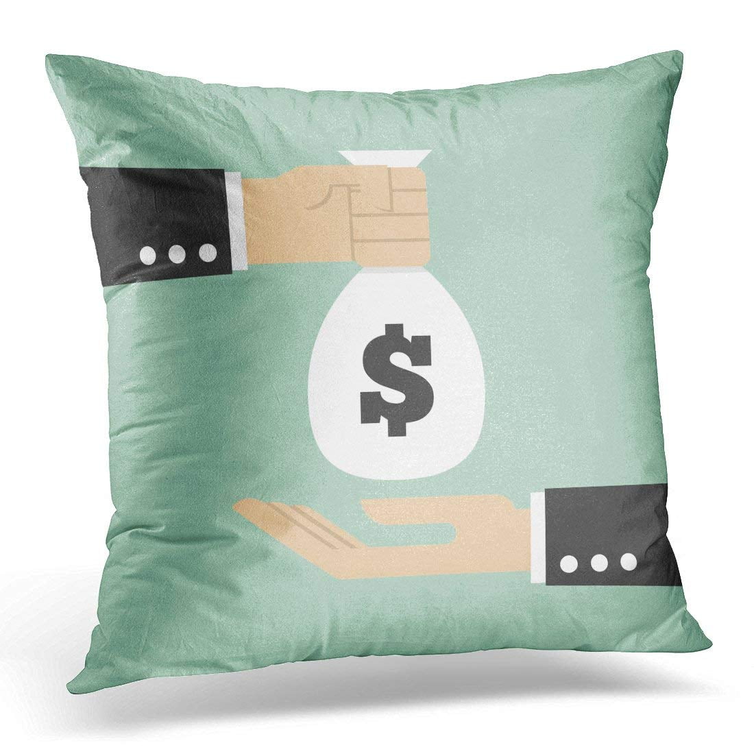 ARHOME Loan Hand Giving Money to Other Salary Pillows case 20x20 Inches