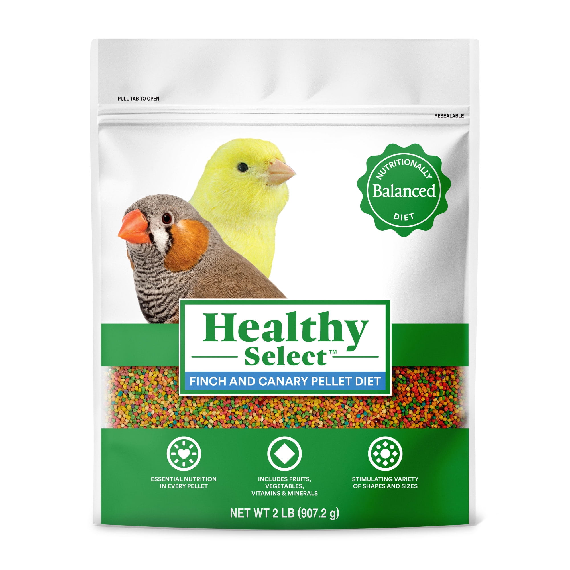 Healthy Select Finch and Canary Pellet Diet 2 lbs.