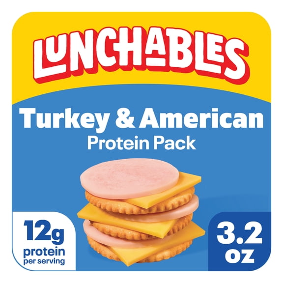 Lunchables Turkey & American Protein Pack, 3.2 oz Pack
