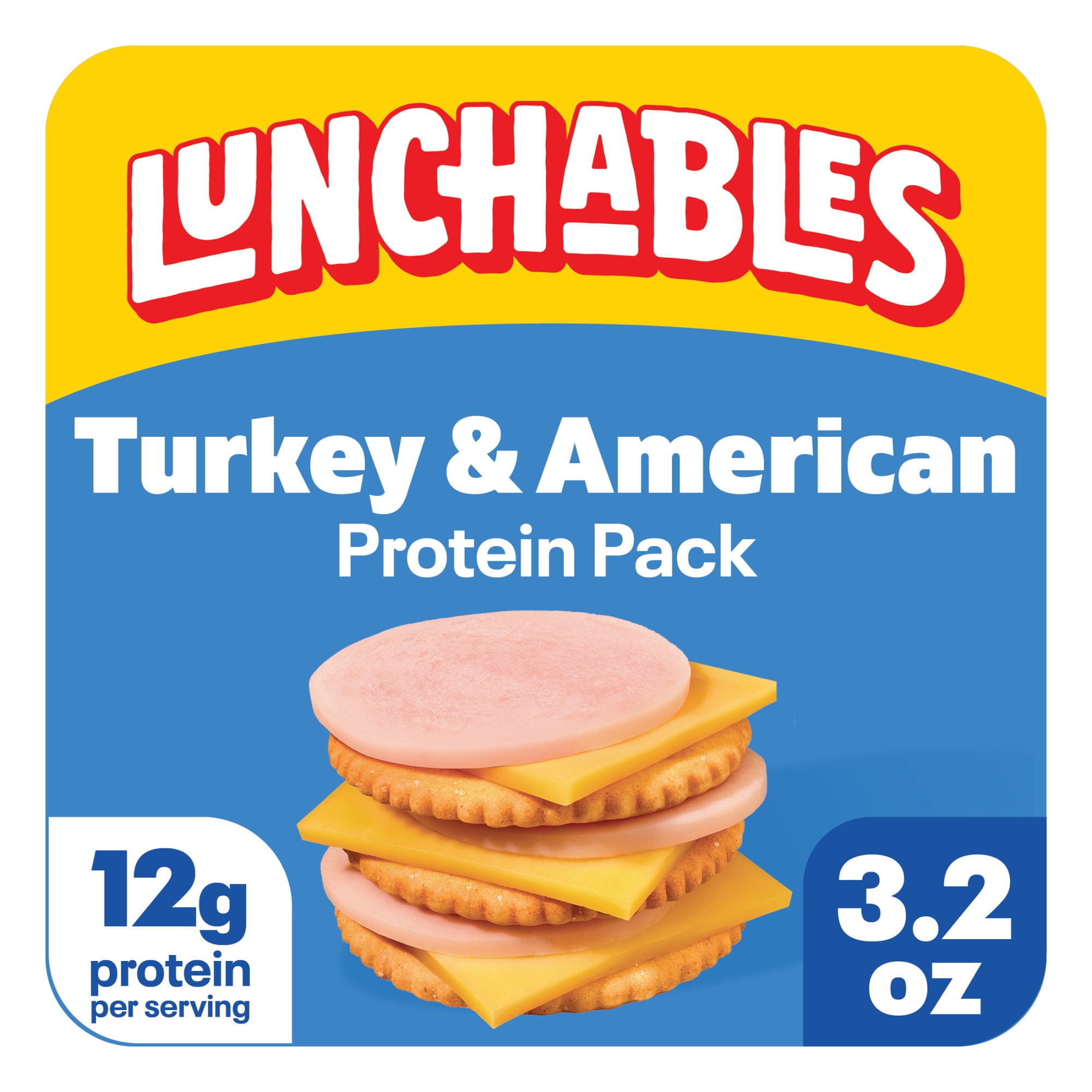 Lunchables Turkey & American Protein Pack, 3.2 oz Pack