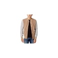 thumbnail image 1 of Tommy Hilfiger Mens Colorblocked Bomber Jacket, Brown, Large, 1 of 1