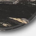 thumbnail image 2 of Designart 'Gold and Black drift IV' Glam Metal Circle Wall Art, 2 of 3