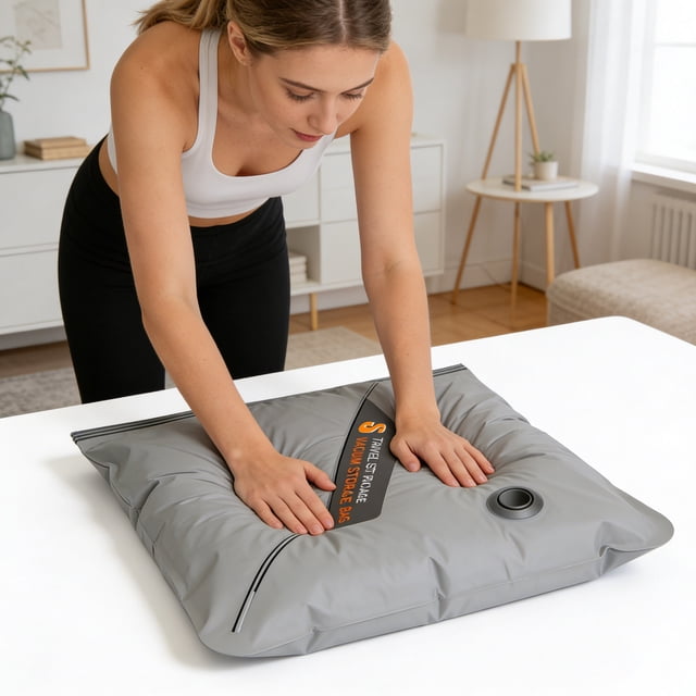 BotaniNest Aspirateur de Voyage Sans Fil Rangement Compression Aspirateur de Voyage Sans Fil Rangement Compression