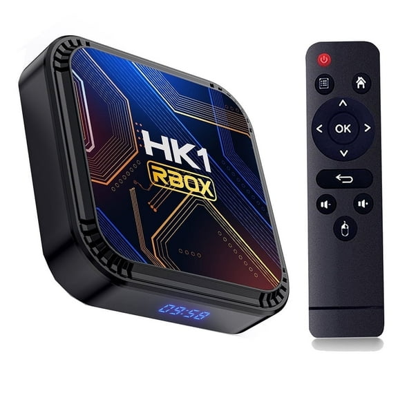 Android TV Box 13.0 TV Box HK1 K8S RK3528 with 4GB RAM 64GB ROM 6K H.265 Dual Band WiFi 2.4GHz/5GHz BT 5.0 Media Box 100M LAN