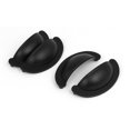 thumbnail image 1 of Unique Bargains Cabinet Drawer Alloy Retro Style Shell Shaped Pull Handles Black 80x32x24mm 4pcs, 1 of 4