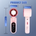 thumbnail image 3 of JELLOO Portable Handheld Fan Rechargeable Turbo Ice Cooling Fan Personal Mini Fan Small Foldable 3-IN-1 Neck/Desk/Hand Fan, Travel Essentials Gifts, 3 of 8