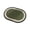 Green-4A, variant on MMJ Bath Mat Vintage Green Oval Absorbent Non Slip Herringbone 15.75x23.62in Stitched Border Bathroom Rug Entryway Door Floor Decor Washable