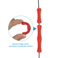 thumbnail image 3 of Unique Bargains Archery Bowstring Finger Saver 2 Inch/1.2 Inch Silicone Finger Guard for Adult, Red, 2 Pack, 3 of 5