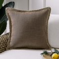 thumbnail image 2 of 1 funda de almohada decorativa estilo granja (gris, 20 x 20 pulgadas) (hy), 2 of 3