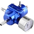 thumbnail image 5 of Regulador de presión de combustible, kit de manguera de manómetro del regulador de presión de combustible, manómetro ajustable de 0-140 psi (azul) Kuyhfg Sin marca, 5 of 5