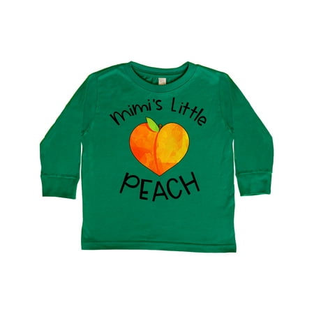 

Inktastic Mimi s Little Peach Cute Peach Heart Gift Toddler Boy or Toddler Girl Long Sleeve T-Shirt