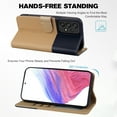 thumbnail image 6 of Cute Cartoon Wallet Phone Case for Samsung Galaxy A53 5G with Card Holder Soft PU Leather Kickstand Cover for Men and Women Magnetic Shockproof Protective with Lanyard, Khaki, 6 of 9