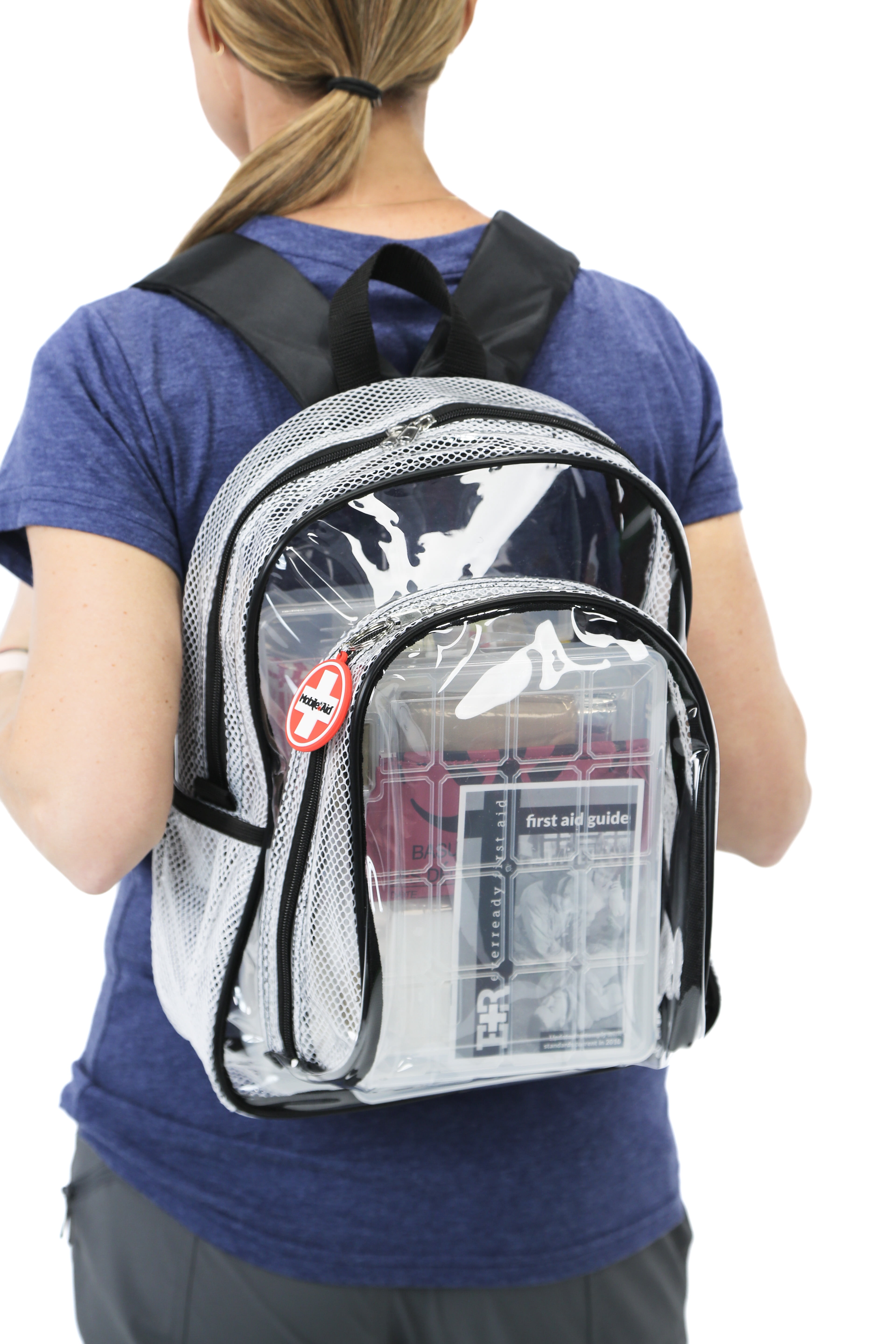MobileAid® Clear-View™ 25-Person Trauma First Aid Backpack Kit