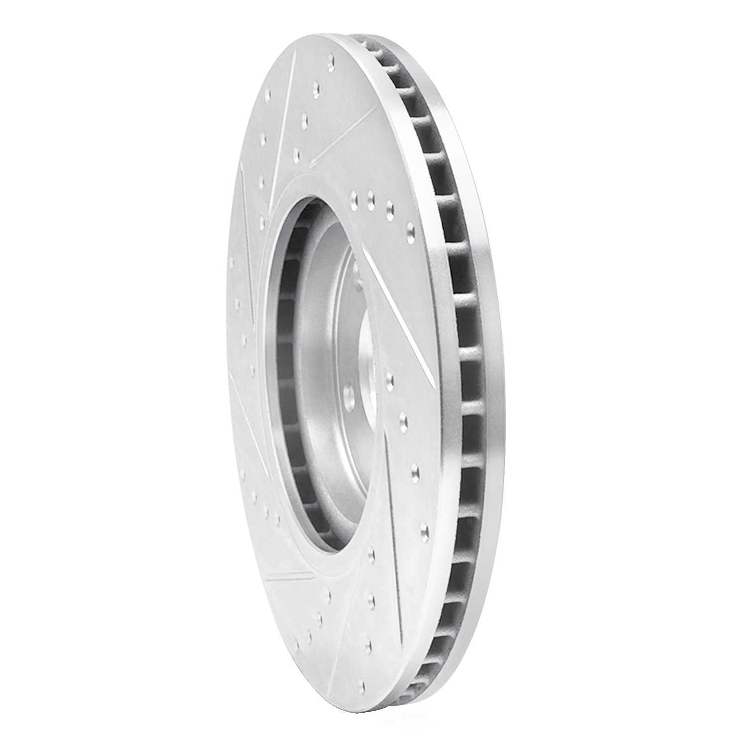 Dynamic Friction Company 631-67059R DFC Brake Rotor - Drilled And Slotted - Silver