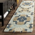 thumbnail image 2 of SAFAVIEH Blossom Naomh Geometric Wool Area Rug, Blue/Multi, 4' x 6', 2 of 6
