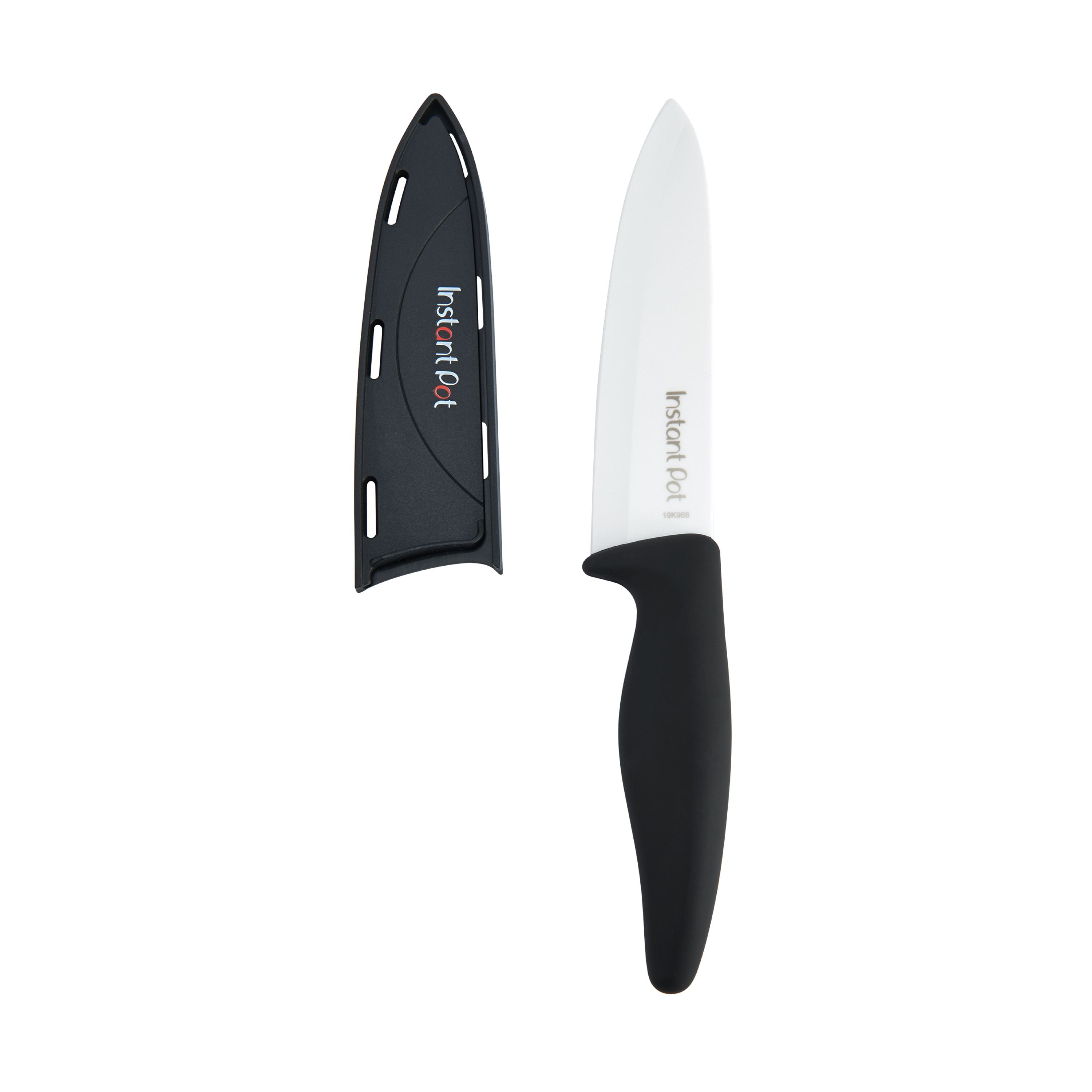 Instant Pot 6inch Ceramic Chef Knife with Blade Cover, Black