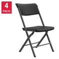 thumbnail image 1 of Lifetime Bypass Commercial Folding Chairs, 4-pack Black, 1 of 1