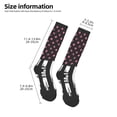 thumbnail image 2 of Wukai Ribbon Breast Cancer Awareness for Contrast Color Stockings, Sports Fitness Adult Long Socks, Unisex, 2 of 6