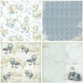 thumbnail image 2 of TIMIFIS Home Decor Stamped Paper Pattern 24 Sheets Vintage Scrapbooking Stamped Paper Flowers Roman DecorFall, 2 of 6