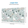 thumbnail image 2 of Naloa Goose and Doodle Flowers Gaming Mouse Pad Large Mouse Mat Long Extended Desk Pad Non-Slip Rubber Mice Pads Stitched Edges Thin Pad (16x29.5 Inch), 2 of 8