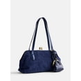 thumbnail image 2 of Free Assembly Women's Faux Suede Shoulder Bag with Mini Bag Charm, Navy Water, 2 of 6