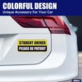 thumbnail image 3 of GEEKBEAR Student Driver Car Magnet (Yellow/Black) - New Driver Magnet for Car - Please Be Patient Rookie Novice Driver, 3 of 5