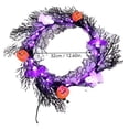 thumbnail image 3 of Promotion!Colgante de corona plegable de Halloween, decoración de puerta de aro de vid de gato, 3 of 8