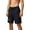 Black, variant on Mens Cargo Shorts Mid Waisted Loose Shorts Summer Thin Bermuda Shorts Multi Pockets for Outdoor Fishing Camping