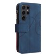 thumbnail image 4 of Allytechgroup Wallet Case for Samsung Galaxy S25 Ultra, with Zipper Pocket Multiple Cards Slots Flip Stand Shockproof Premium PU Leather Hand Wrist Phone Cover for Samsung Galaxy S25 Ultra, Blue, 4 of 12