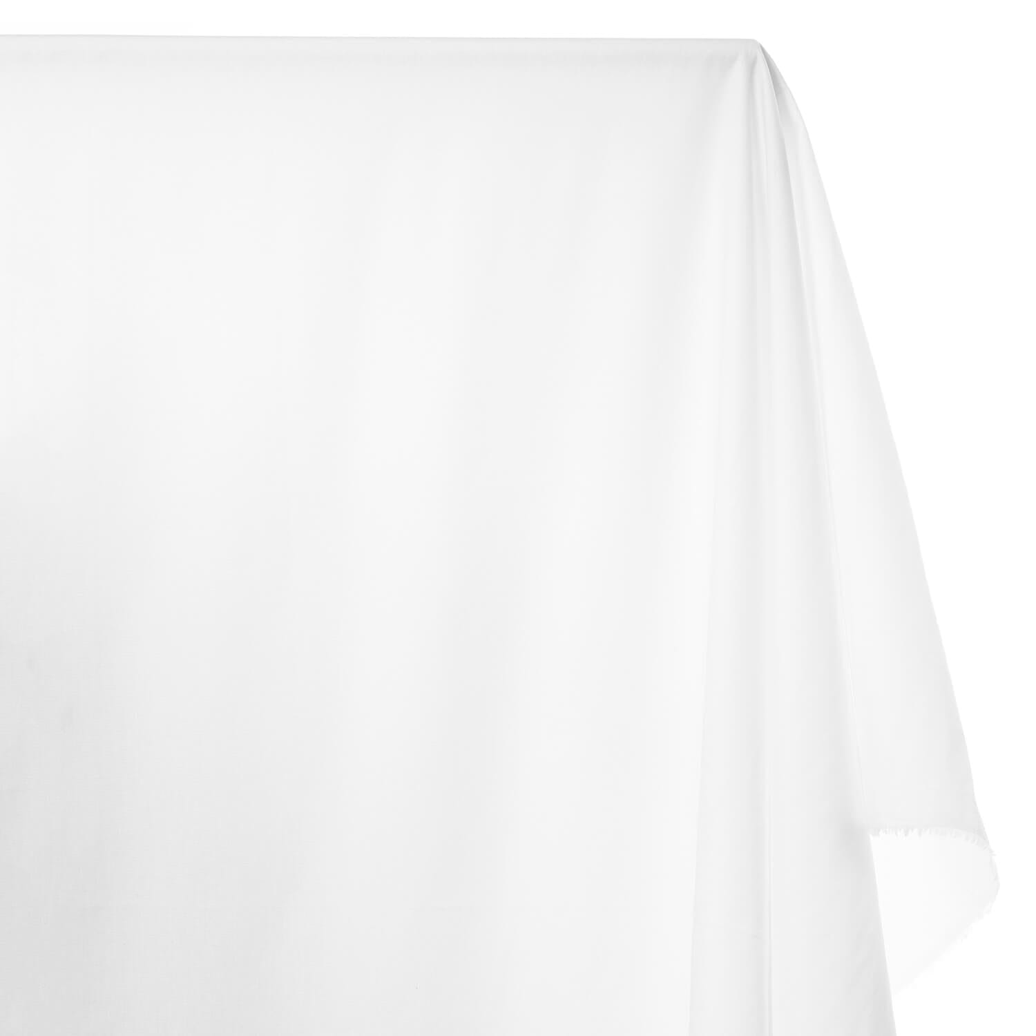 100% Cotton Broadcloth (58/59 Inch) Hypoallergenic Breathable Fabric By The Yard - For Sewing Apparel, Accessories, & Décor - White (5 Yards)