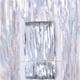 thumbnail image 1 of Nvzi Paquete de 2 cortinas con flecos de papel de aluminio plateado de 3,28 x 8,2 pies, serpentinas de oropel para decoraciones de fiesta de cumpleaños, fiesta de discoteca, plateado, 1 of 4