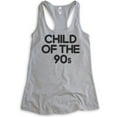 thumbnail image 1 of Child Of The 90s Tank Top, Ladies Racerback Tank Top, Nostalgia Tank, Nostalgic Tank, 90's Tank, Heather Gray, Small, 1 of 3
