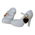 thumbnail image 5 of guohui 1Pair High Shoes For Blythe Dolls 1/6 Fashion Shoes For Licca white, 5 of 9