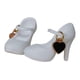 thumbnail image 5 of Zapatos de tacón alto para muñecas, zapatos de moda para muñecas BJD a escala 1/6 blanco, 5 of 9