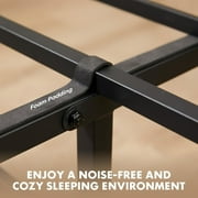 Nextay Queen Size Bed Frame with Headboard, Mattress Foundation with All Sturdy Metal Support, Under Bed Storage, No Box Spring Needed, Rust Brown