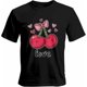 thumbnail image 1 of Camisetas para hombre, camisetas casuales de manga corta con estampado de cerezas para San Valentín, camisetas gráficas para hombre, 1 of 8