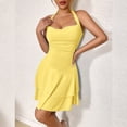 thumbnail image 3 of WILLBEST Vestido Casual De Moda Para Mujer, Ideal Para Vacaciones Diarias, Elegante Vestido Fruncido Con Escote En Forma De Corazón Para Primavera Y Verano Con Tacones Altos., 3 of 3