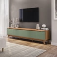 thumbnail image 1 of Mueble TV 85" Kappesberg 218cm con 3 Puertas Canela/Verde, 1 of 9