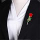 thumbnail image 3 of Red Rose Flowers Brooches Pins Drip Oil Brooch Classic for Party Dance Wedding Banquet for Elegant Women Beautiful Girls Lapel, 3 of 5