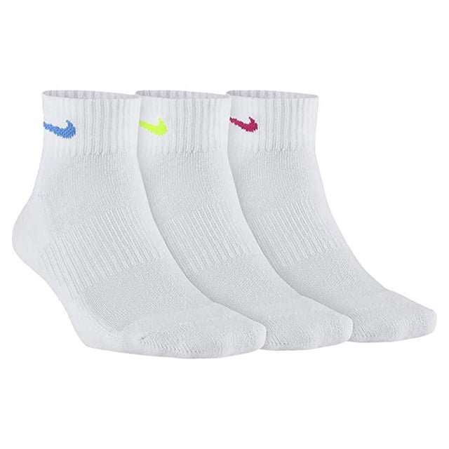 Nike Women's Everyday Cushion Ankle Sock, 3 Pair, MultiColor, Medium