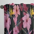 thumbnail image 3 of Designart 'Bituminous Bloom VIII' Tropical Curtain Panel, 3 of 5