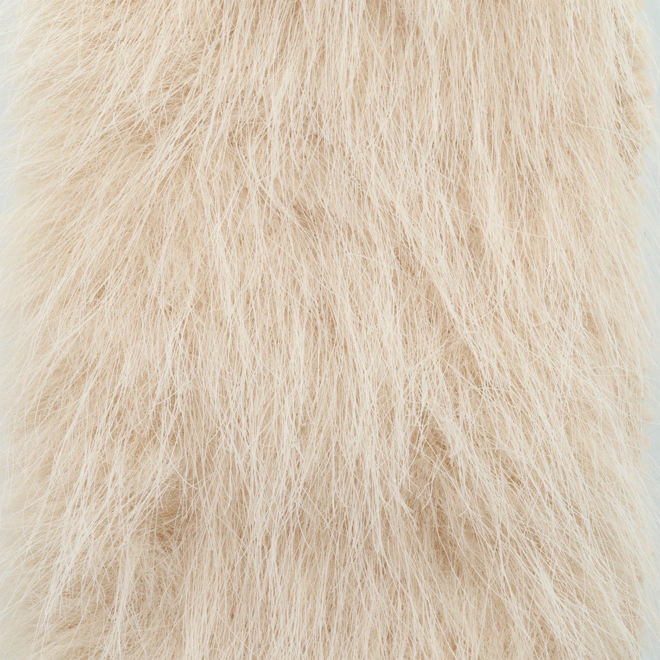 Cream Faux Fur Christmas Ribbon, 2.5" x 15', by Holiday Time