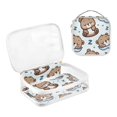 thumbnail image 3 of Sleeping Bears Clear Cosmetic Bags with Handles PVC Toiletry Bags Zipper Waterproof Portable for Traveling 2 Pcs, 3 of 7